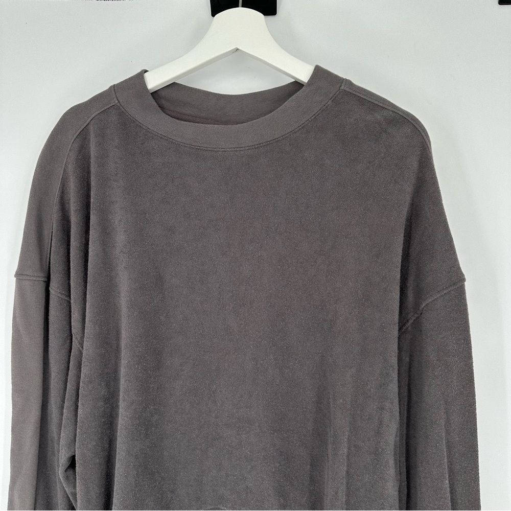 Varley Lyle Crewneck Top In Pavement Gray Small View 3